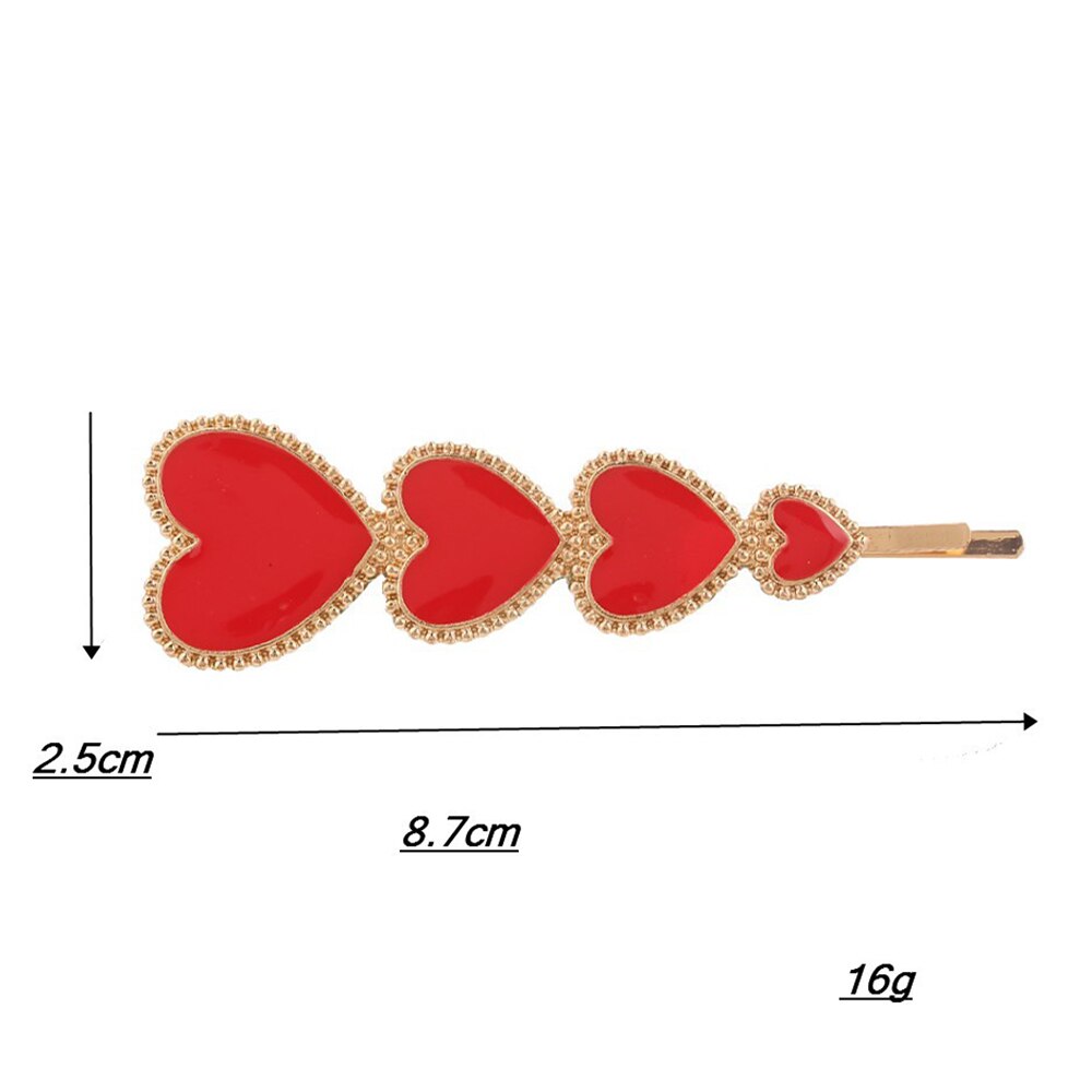 Prachtige mooie haarspeldjes versierd met hartjes, haarspeldjes voor meisjes en vrouwen, haarstyling, decoratieve spelden, accessoires