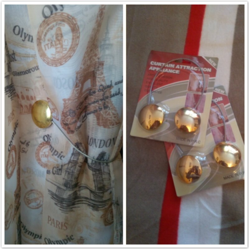 Lychee Leven 1 Stuk Goud Zilver Magnetische Gordijn Gesp Houder Tieback Ronde Gordijnen Holdback Gordijn Accessoires