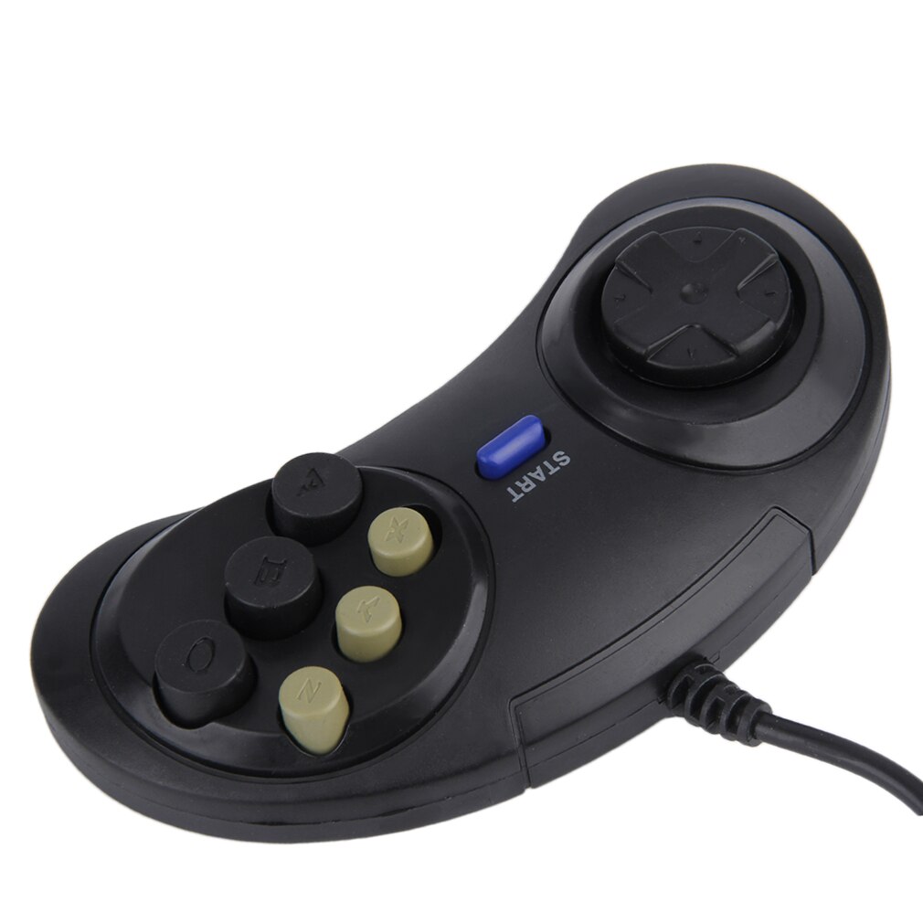 Game Controller Voor Sega Genesis Voor 16 Bit Handvat Controller 6 Knop Gamepad Voor Sega Md Game Accessoires