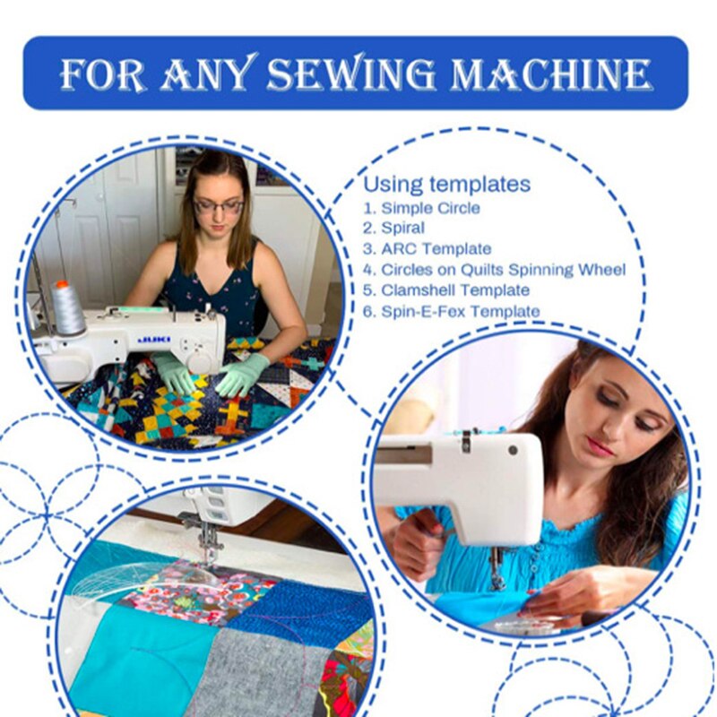 6 Pcs Patchwork Liniaal Set Volledig Transparant Met Gedrukt Meting Diy Patchwork Tekening Heerser NIN668