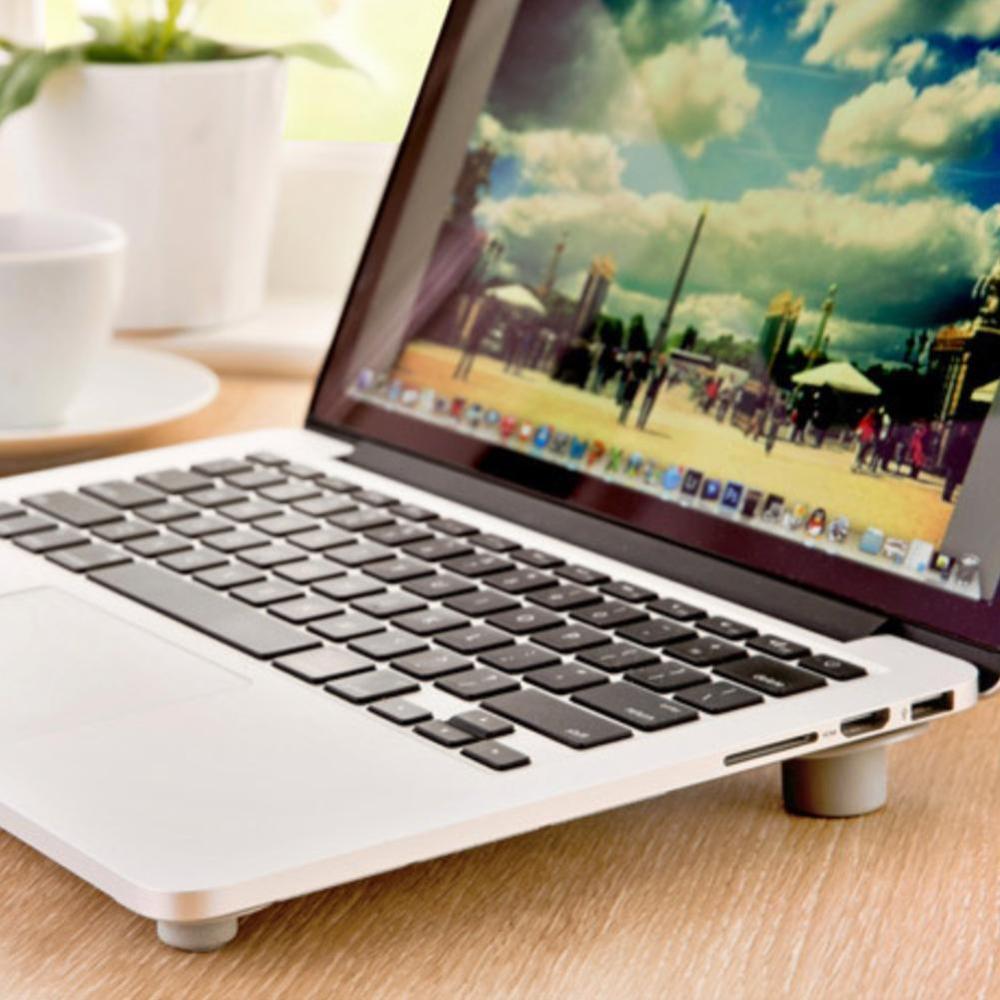 4 Pcs/lot Notebook Accessory Laptop Heat Reduction Holder Accessories Stationery Stand Feet Office Desk Supplies Pad Coolin O3E2