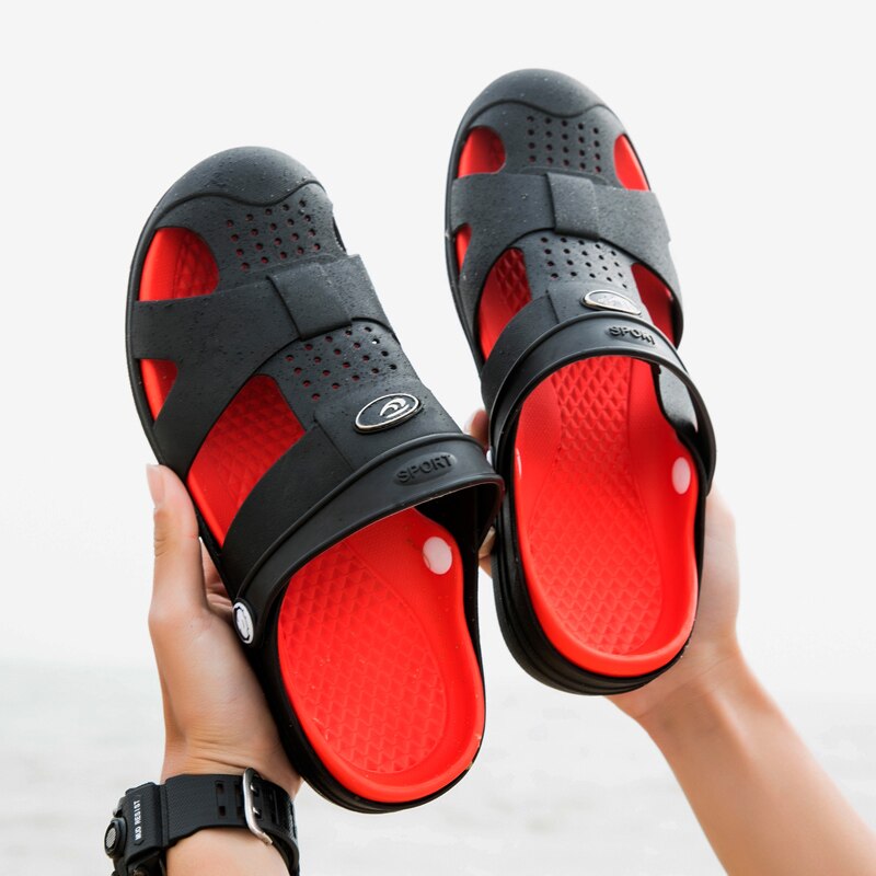 Men Outdoor Beach Casual Shoes Men Sandals Summer Flip Flops Slippers Flats Water Shoes Men Jelly Shoes Masculina