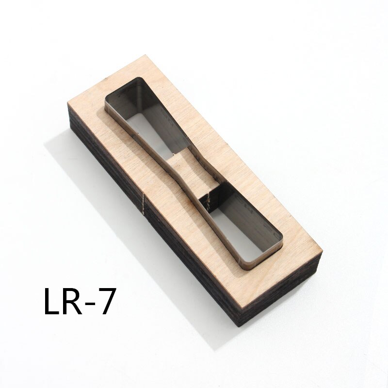 Leather Craft Zipper Puller Cutter Japan Steel Blade Zip Pull Template Cutting Mould Handmade Punching Tools DIY: LR-7