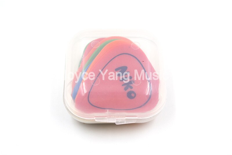 12pcs Niko POM Delrin Acoustic Electric Guitar Picks Plectrums With Little Plastic Case Box 0.5/0.6/0.73/0.88/1.0mm
