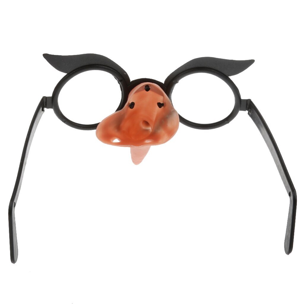 Halloween voksen heksenese briller ingen linser fancy kjole triks parti tilbehør