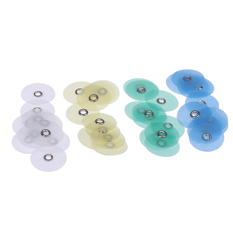 Disques de polissage et de finition dentaires, 10/40 pièces, réduction brute, jeu de bandes de mandrin, matériaux de polissage dentaire
