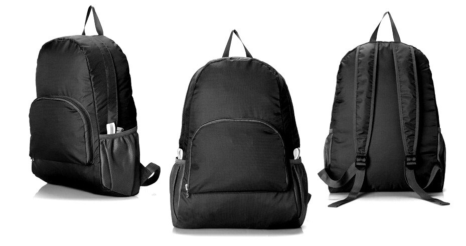 25L Ultralight Folding Climbing Backpack Last Sprinting the peak backpack Men Woman Portable traveling pack Bright Color: Black