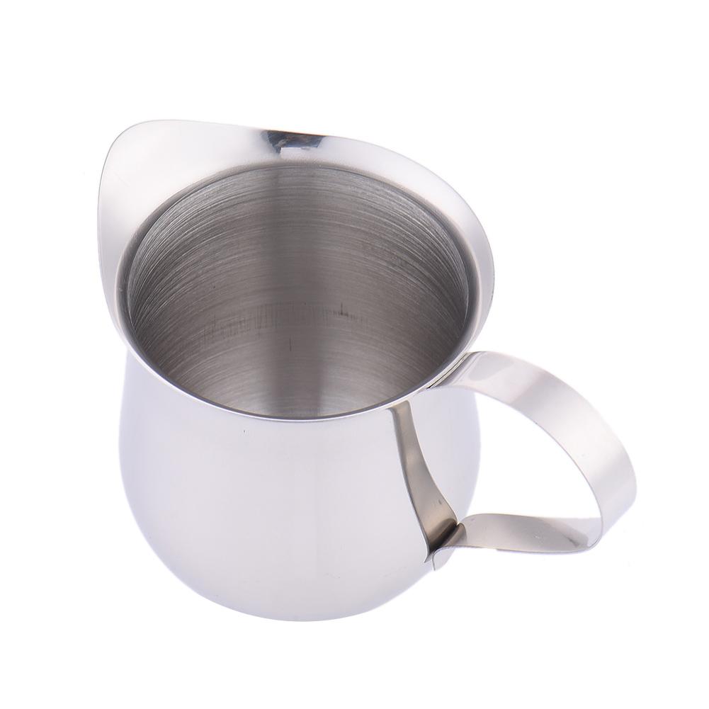 4 storlek kaffe & mjölkkruka & sås juice burk & karamell & kondenserad mjölk honung kopp prylar rostfritt stål trumform kopp: 90ml