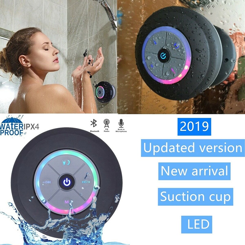 Waterproof Bluetooth Shower Speaker Hands-Free Car Portable Speaker Cool Shower Speaker Wireless Portable Bluetooth Speaker