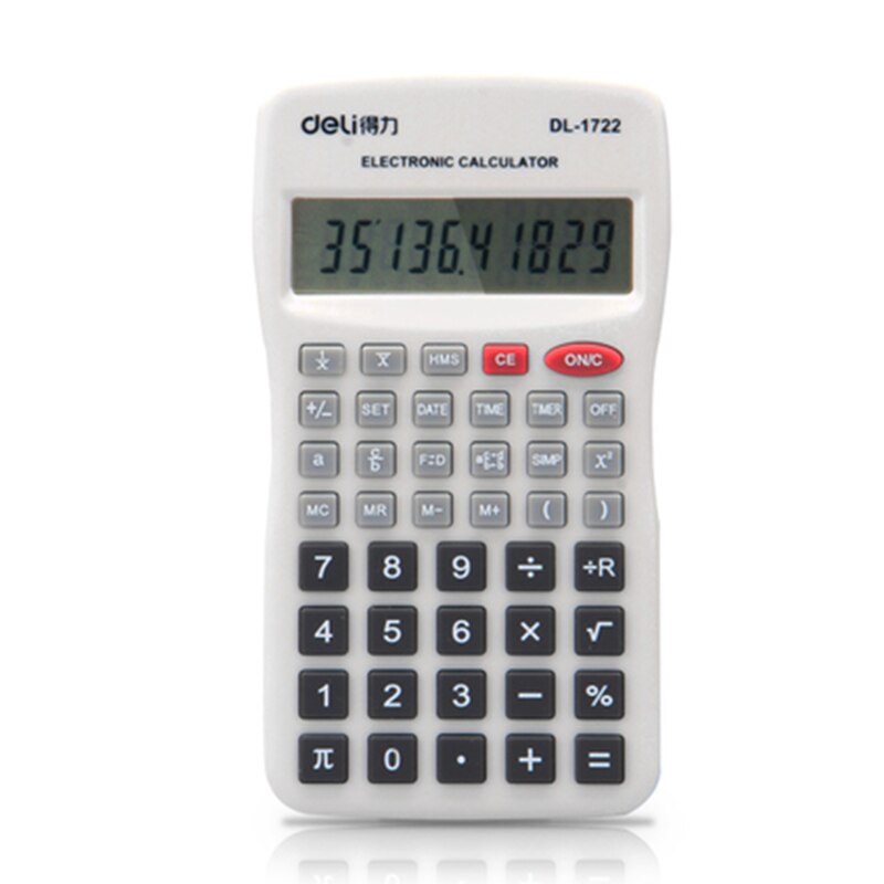 Rushed Real Calculator Graphic Led Calculator Scientific Deli 1722 Slim Time And Date Display For Students