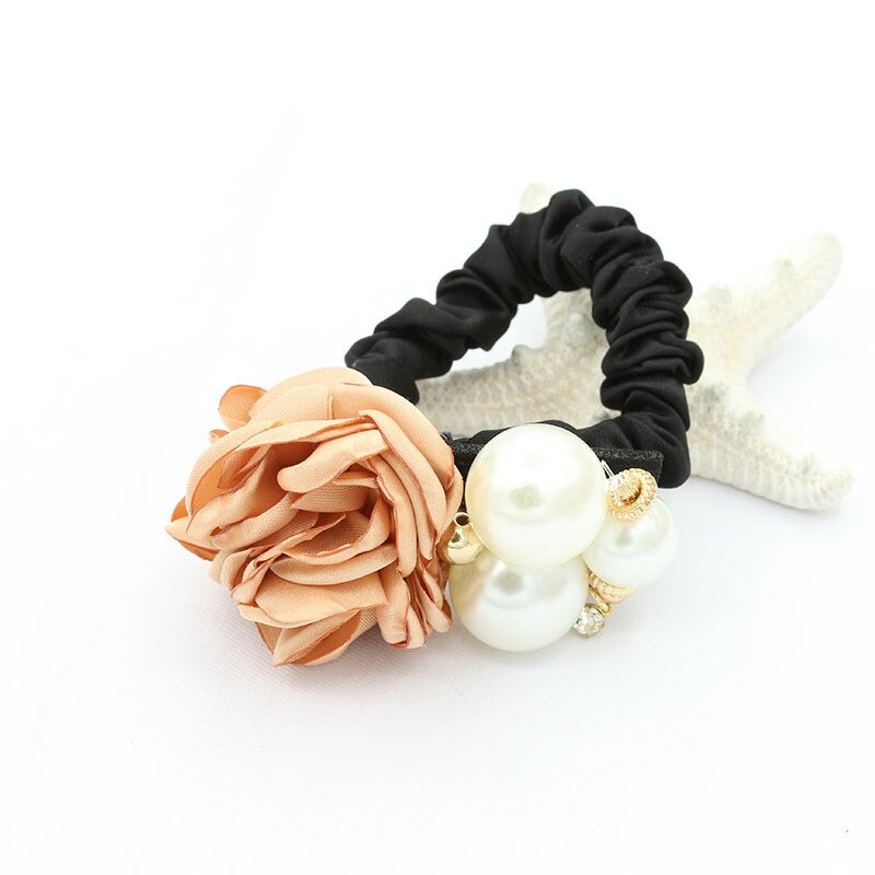 My Bendel Vita Elastische gouden armband met Gold Sandstone stenen en edelstalen balletjes