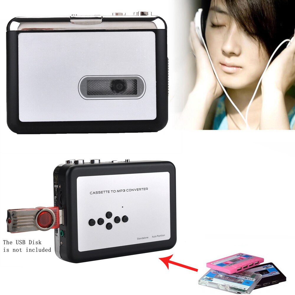 Original Ezcap Old Cassette tape to MP3 converter to USB Flash Drive U Disk ,Walkman Player, auto-reverse,work alone,NO Need PC