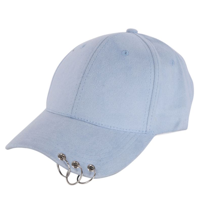 Unisex Casual Solid Verstelbare Baseball Caps Snapback hoeden voor mannen baseball cap vrouwen witte baseball cap hoed met Ringen