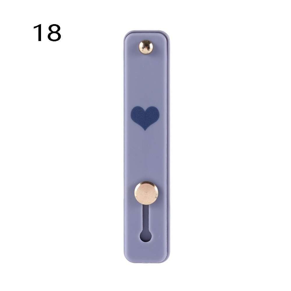 1pc uniwersalny silikonowy uchwyt na telefon palec serdeczny pasek na nadgarstek Push Pull Grip Stretch stojak serce cukierki kolor opaska na rękę uchwyt: 18