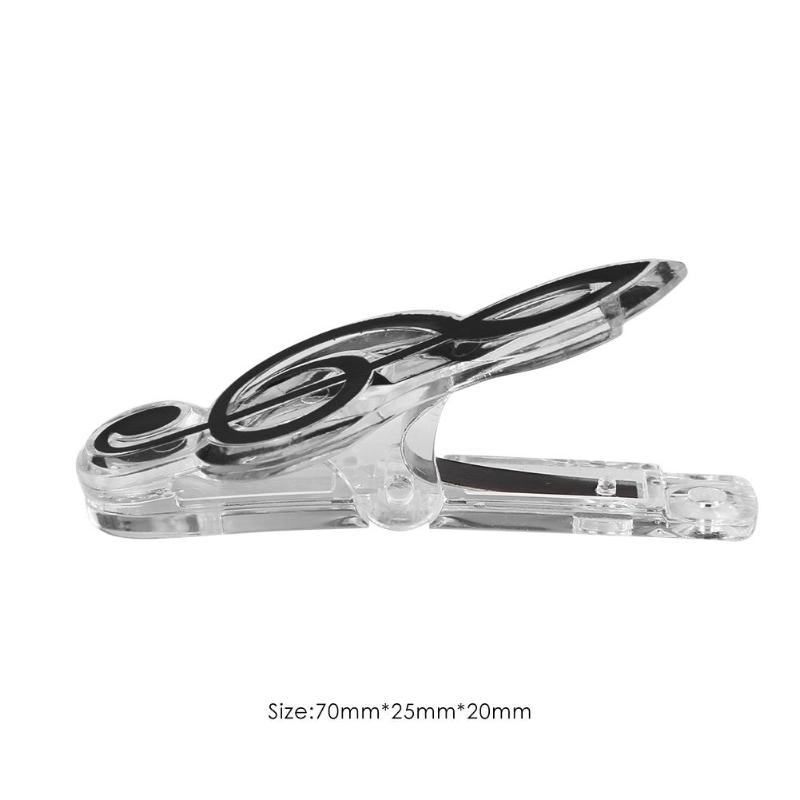 Plastic Muzieknoot Brief Papier Clip Pianomuziek Boek Vel Papier Lente Houder Map voor Piano Gitaar Viool Prestaties Sta