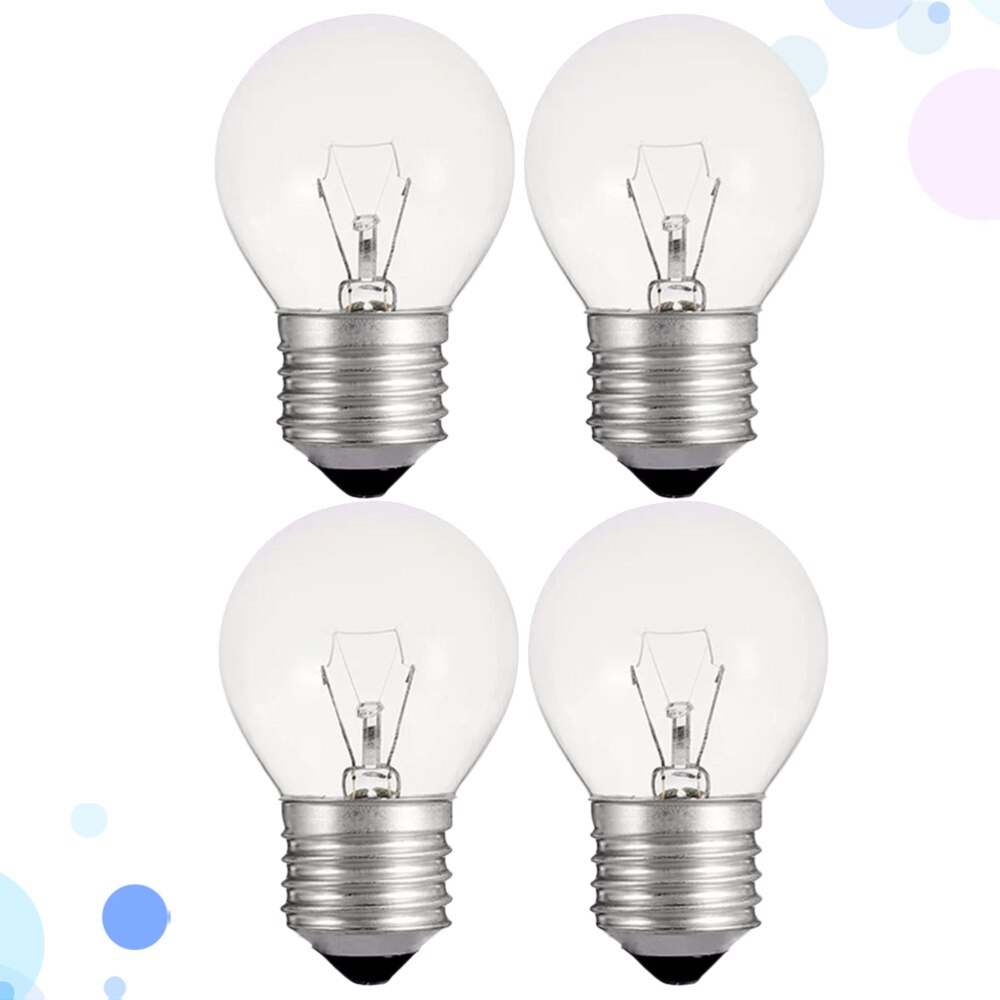 4pcs Filament Bulb Light Bulb Glass Incandescent Bulbs E27 Tungsten Filament Lights