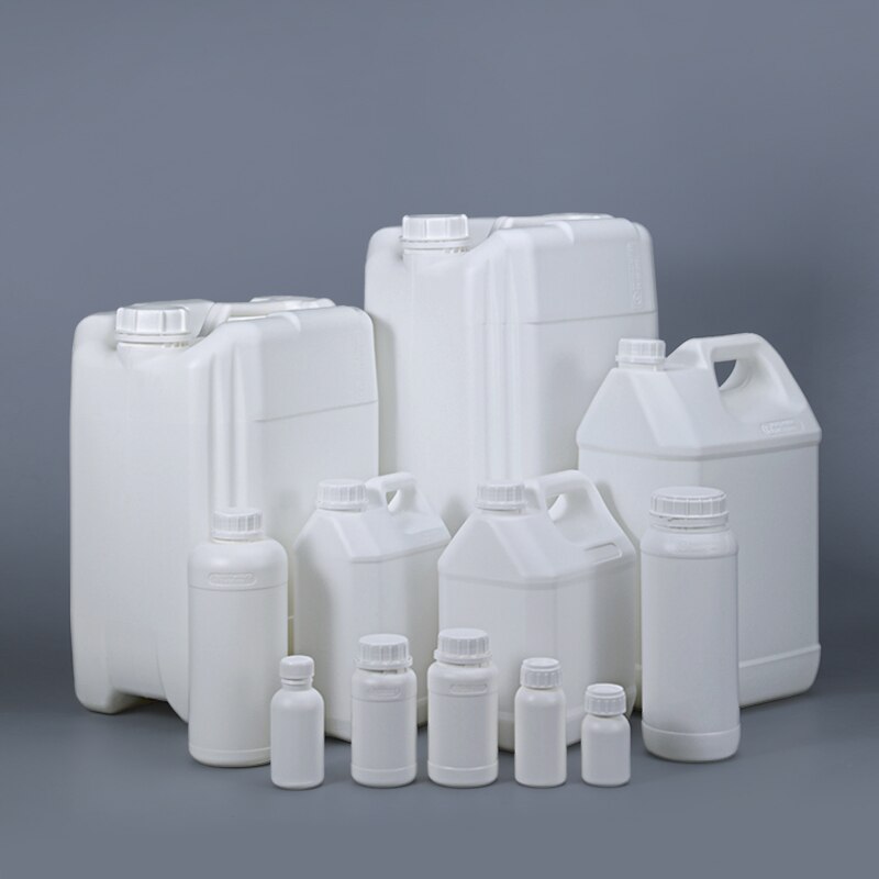 1 gallon empty plastic barrel Acid Alkali resistance container for chemical liquid portable 4L fluorinated bottle 2PCS/lot