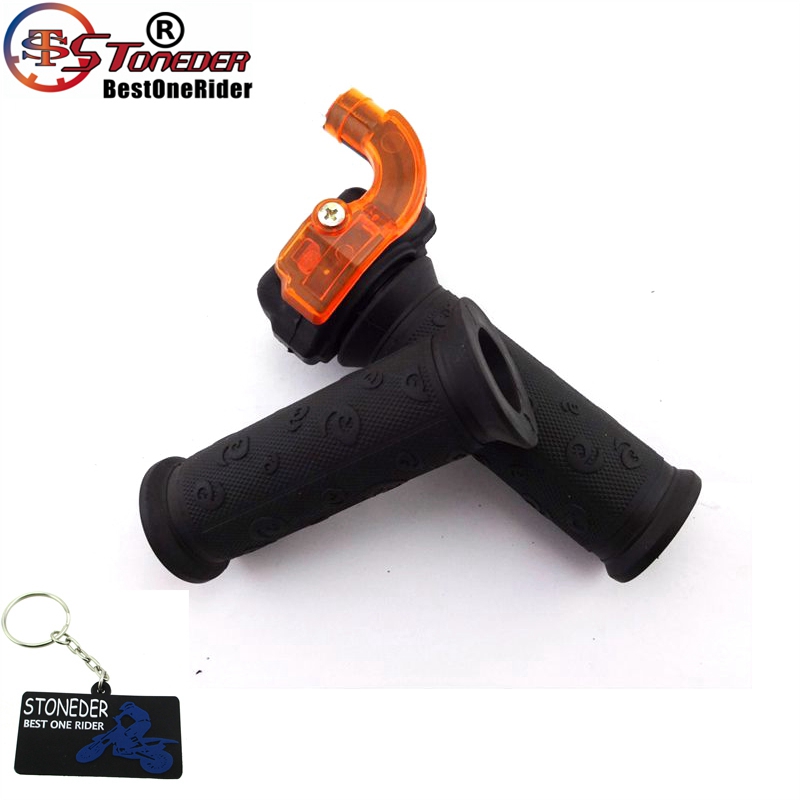 Stoneder 22mm -drejet gashåndtag til 2 takts 43cc 47cc 49cc mini snavs scooter atv quad 4 hjulet crosser pocket bike