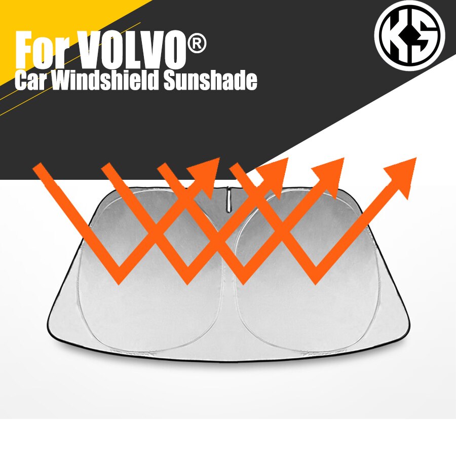Car Heated Windshield Sunshade For VOLVO XC40 XC60 S60 S90 Window Windscreen Cover Auto Sun Visor Solar Protection