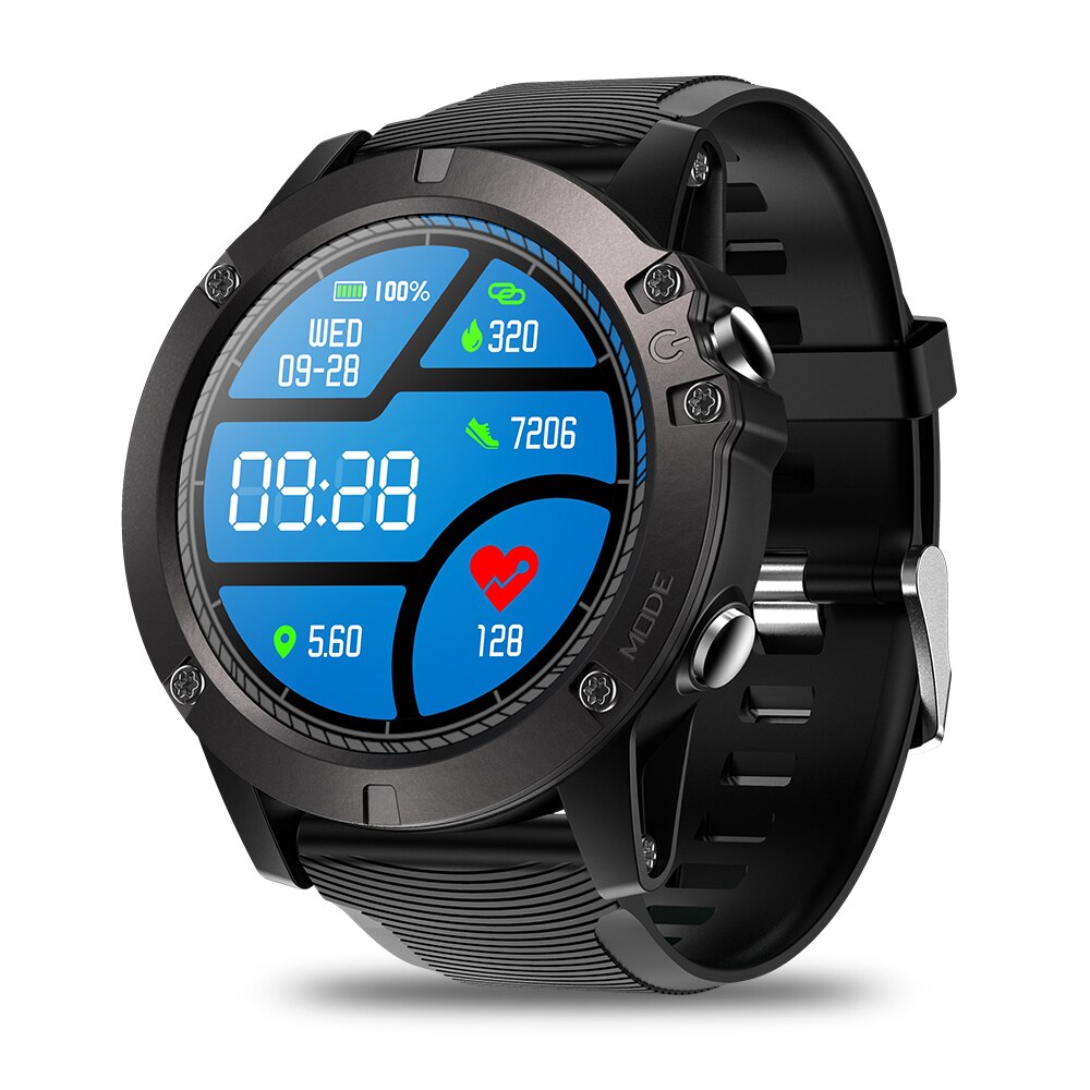 TOUCH SCREEN Smart Herren Digital Uhr Bluetooth Wasserdichte Stoppuhr Armbanduhr Sport Smartwatch Fitness Track Wetter Monitor: Black