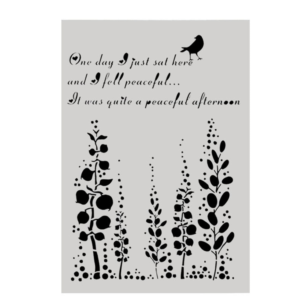 21*29.5 cm Bird Tree Embossing Paper Card Template Layering Stencils For Walls Painting Scrapbooking Stamp Album Decor