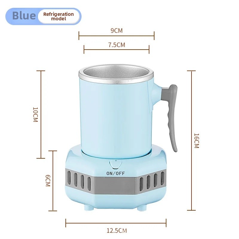Quick Cooling Cup Beverage Physical Cooling Ice Making Heating Office Desktop Cold And Dual Purpose Rapid Cooling Cup: Navy Blue / Single Jar