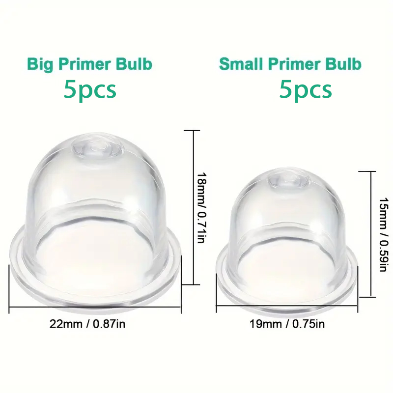 Carburateurstarterlampen voor grasmaaiers, trimmers en haardrogers - Duurzame benzinecapsulepompen - Carburateuronderdelen voor gazon: Default Title