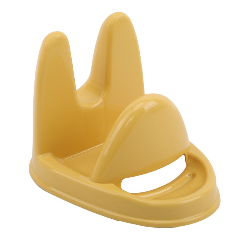 1pc sett praktisk kjøkken kokkestativ suppeskje spatel oppbevaringsstativ sklisikker brakett skjærebrett oppbevaringsstativ: Gul