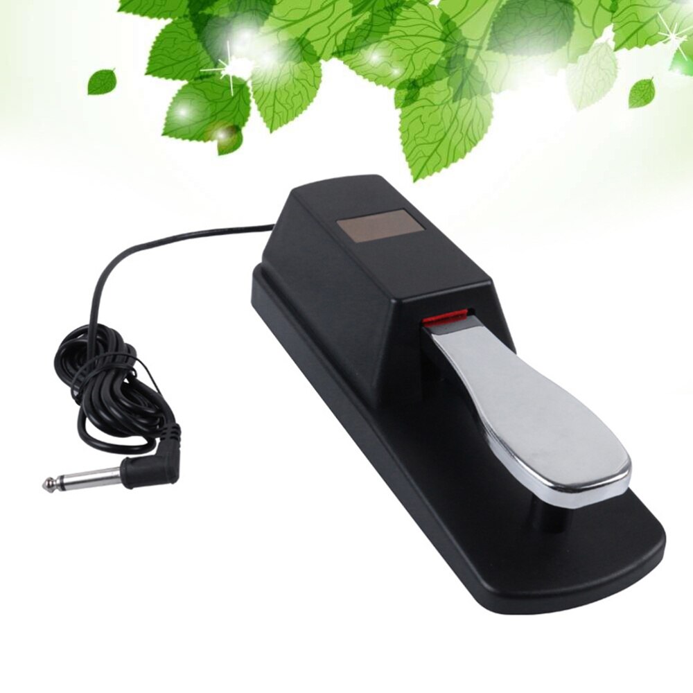 Universal Piano Keyboards Sustain Foot Pedal Durable Accessory for Electronic Keyboards Digital Piano (Black)