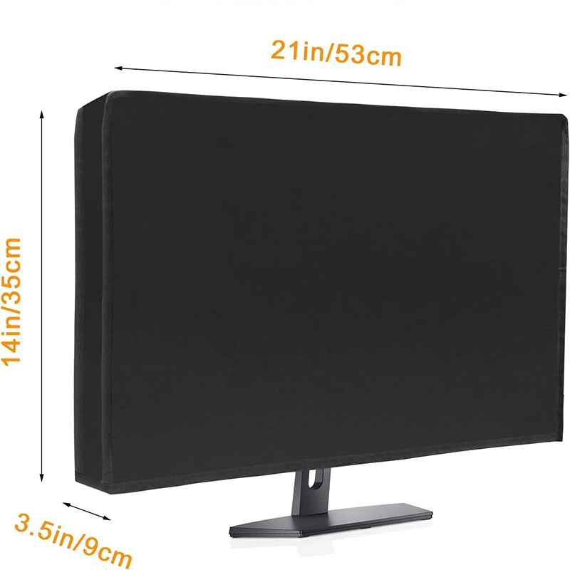 Cubierta antipolvo para Monitor, funda para pantalla de ordenador de escritorio, Protector impermeable, pantalla de ordenador, Panel HD, accesorio protector: Gris claro