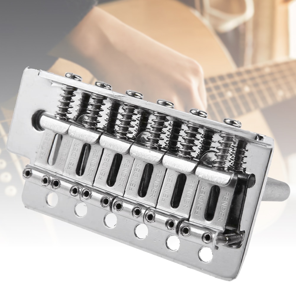 Tornillo de montaje de 6 cuerdas eléctrico cordal de guitarra Fander Startocaster Vintage puente trémolo fácil de instalar primavera