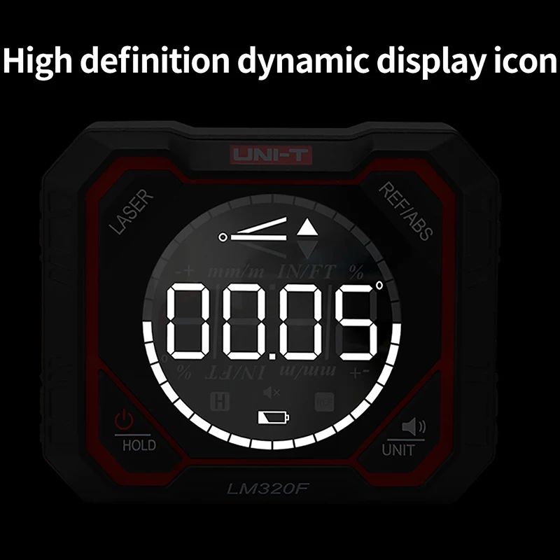 UNI-T LM320D LM320E LM320F Magnetic Inclinometer Angle Finder Digital Level Protractor 4*90 Degree Ruler Inclinometro