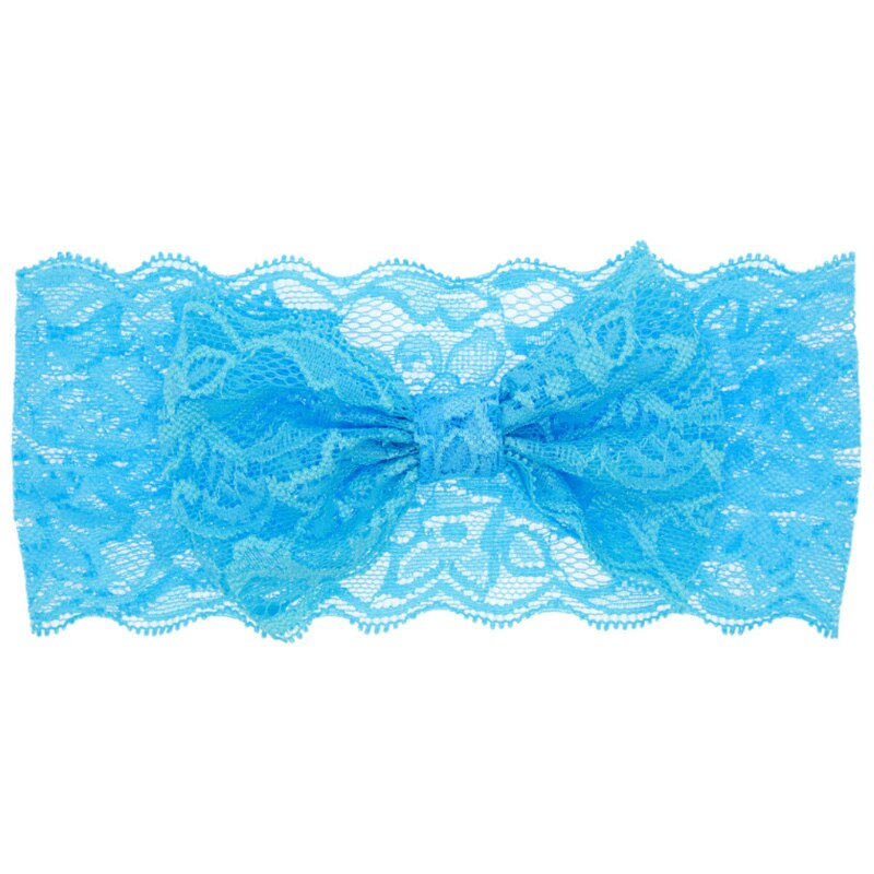 Baby freundlicher Mädchen Stirnband für Kleinkind Art Spitze Bogen Headwear Einfarbig Bands Frühling Sommer Zubehör 0-3 jahre