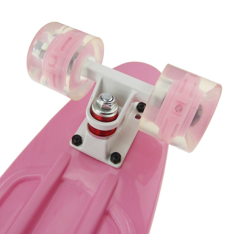 Mini Cruiser, Skateboard für Anfänger Kinder, 22 zoll PP Panel Kind Skateboard, für Outdoor Sport Fisch Bord Nicht-Slip