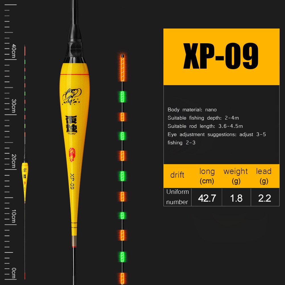 Smart Fishing Float Bite Alarm Vis Aas Nano Lichtgevende Elektrische Visdobbers Hoge Gevoeligheid Vissen Boei Bobber Karpervissen