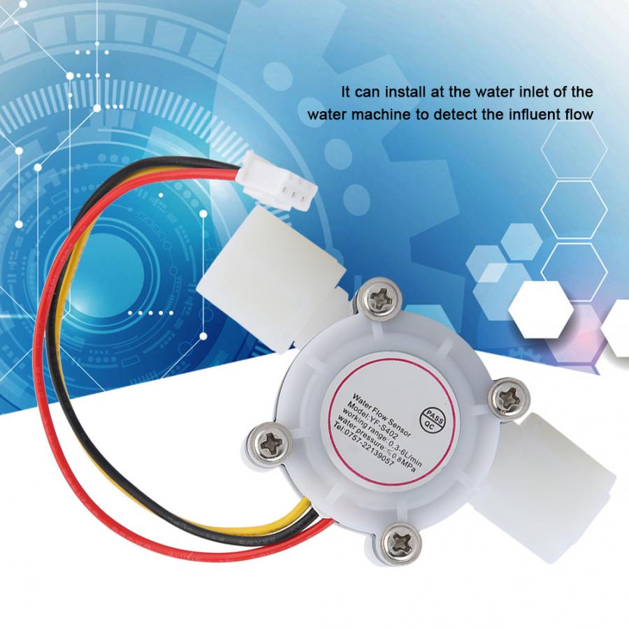 1 Pcs Float Switch Water Hall Flow Effect Sensor Control Flowmeter G1/4 For Water Cooler