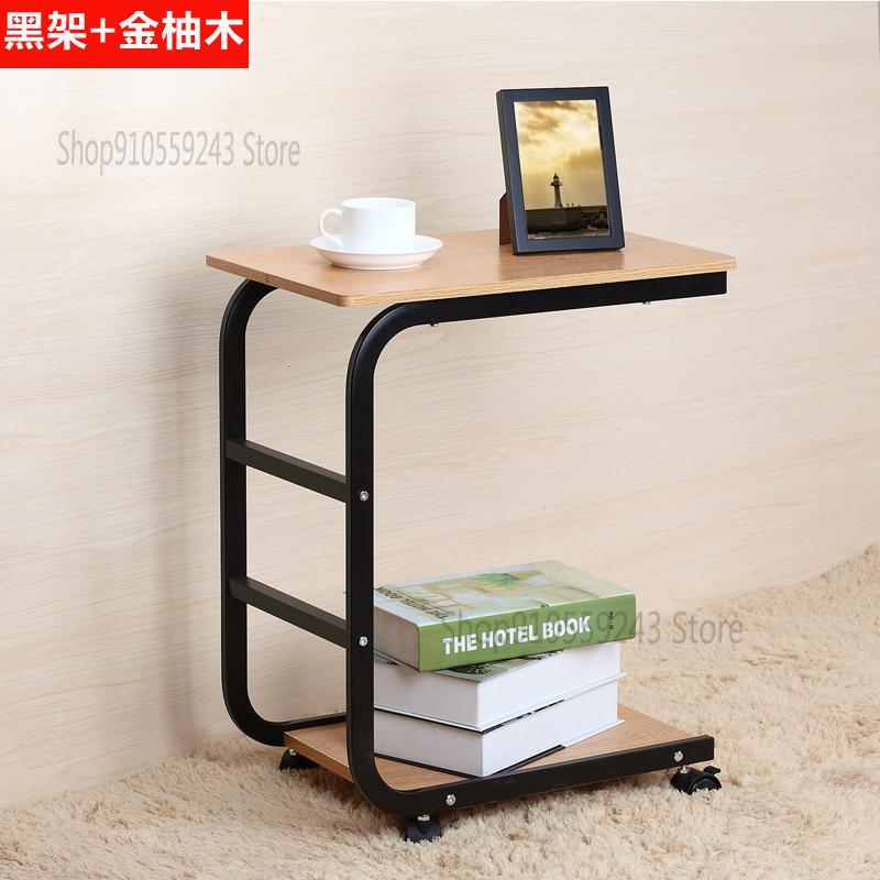 Side Table Movable Solid Wood Small Coffee Table Simple Living Room Sofa Side Table Side Cabinet Nordic Corner Table Bedside Sma: 13