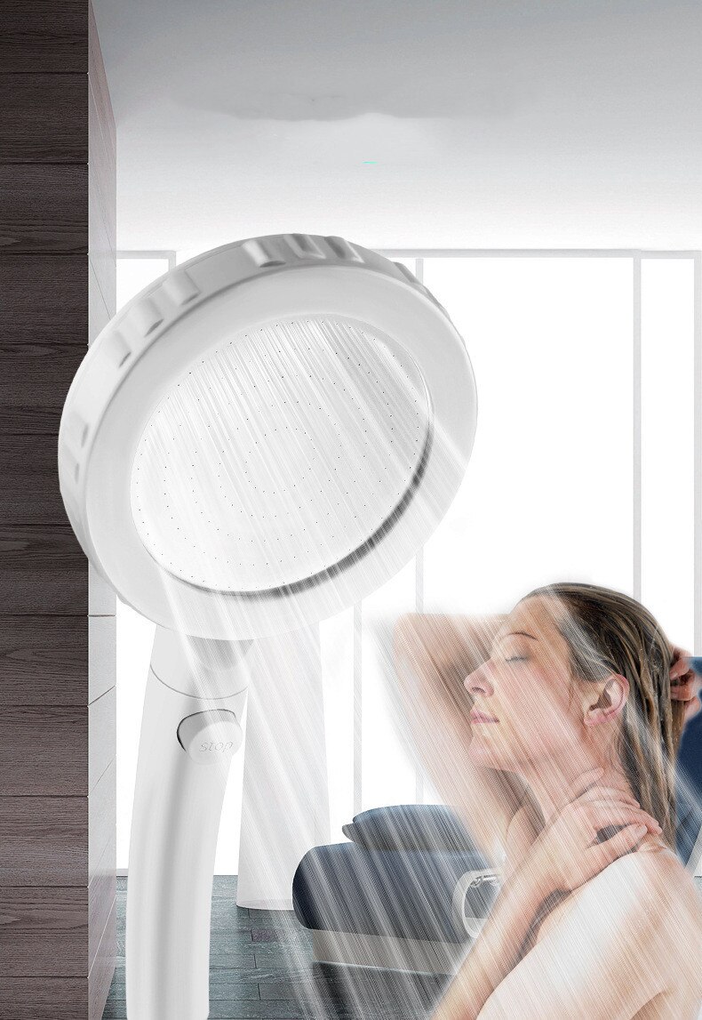 Hand-held shower top spray dual-use Japanese-style switch nozzle Large water booster shower head
