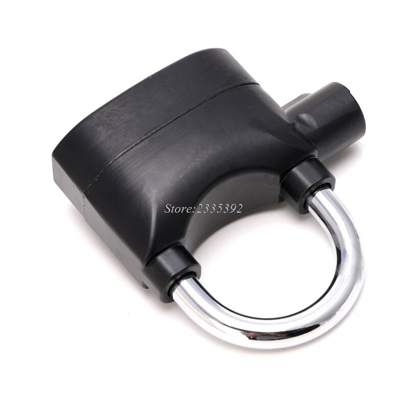 (Ootdty) Black Waterdichte Sirene Alarm Hangslot Alarm Slot Voor Motorfiets Fiets Perfecte Beveiliging Met 110dB Alarm APR14_17