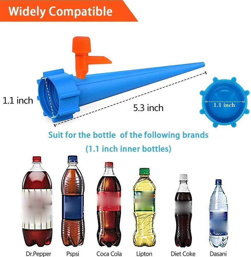 12 PCS Auto Drip Irrigation Watering System Dripper Spike Kits Garden Household Plant Flower Automatic Waterer Tools