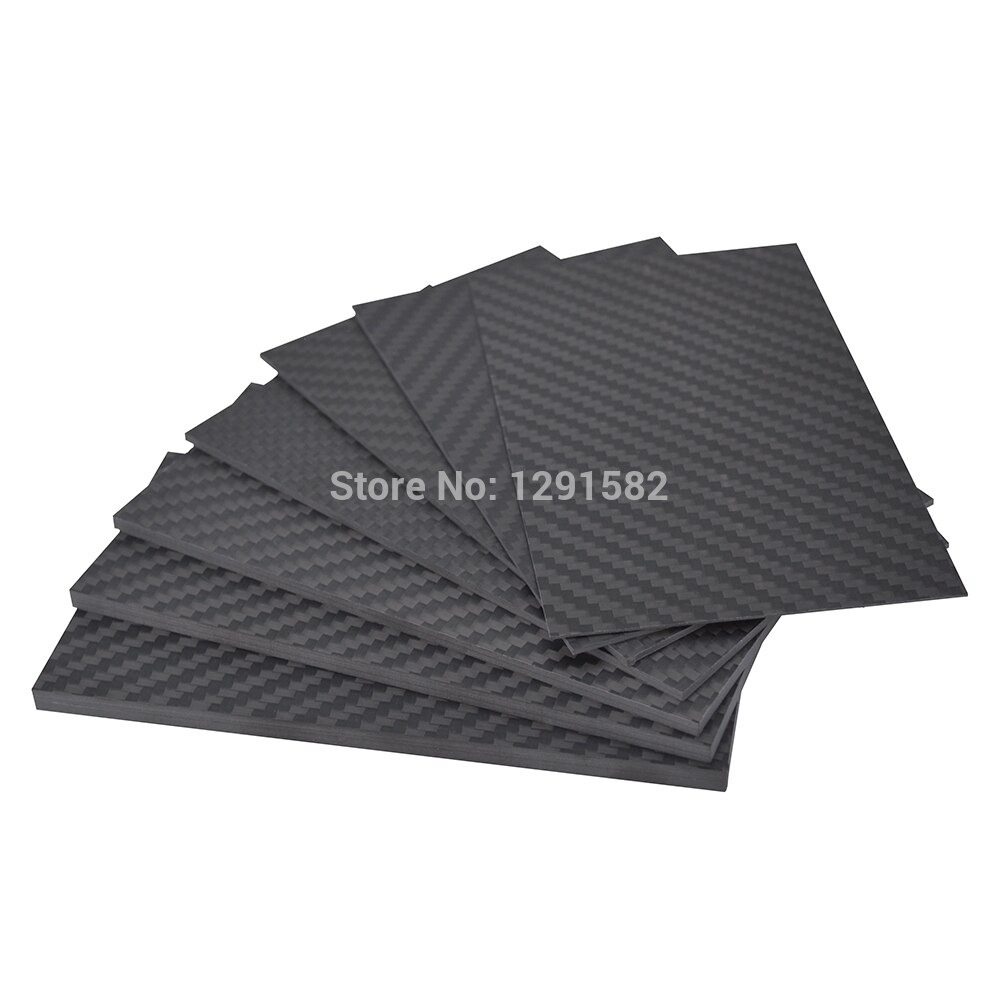 Carbon Rock Board For Walls 75X125MM CARBON FIBER Plate Panel Sheets 0.5/1/1.5/2/3mm Thickness DIY Rigid Plastic Sheet