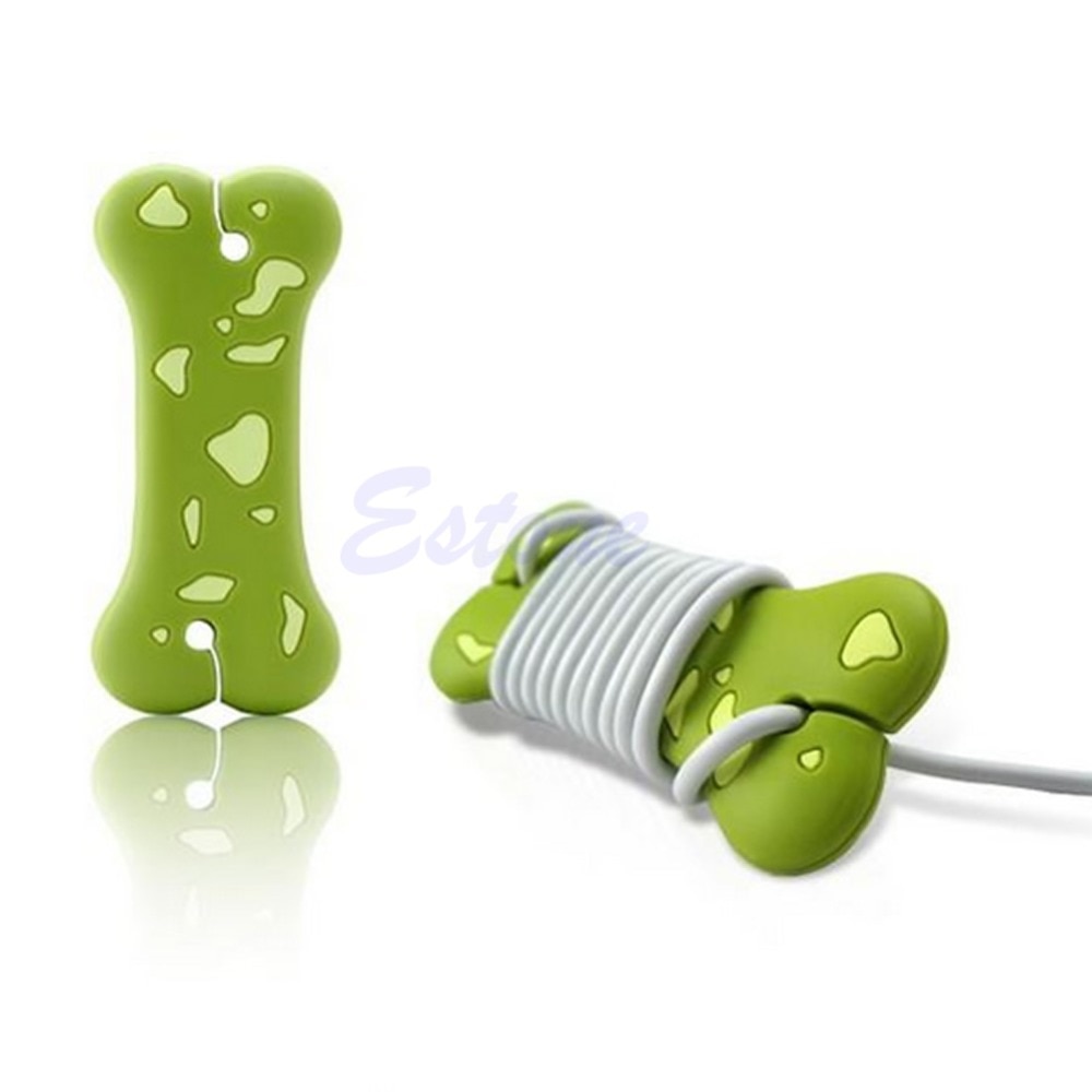 1 Pc Leuke Cartoon Hond Bot Cord Kabel Wrap Beheren Hoofdtelefoon Oortelefoon Winder Kabel Organizer Protector Holder