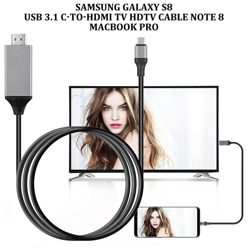 Hdmi-Compatibele Kabel Type-C USB-C Naar Hdmi Hdtv 4K Kabel Voor Samsung Voor Galaxy Note 8 9 S10 + Plus Splitter Usb Type C