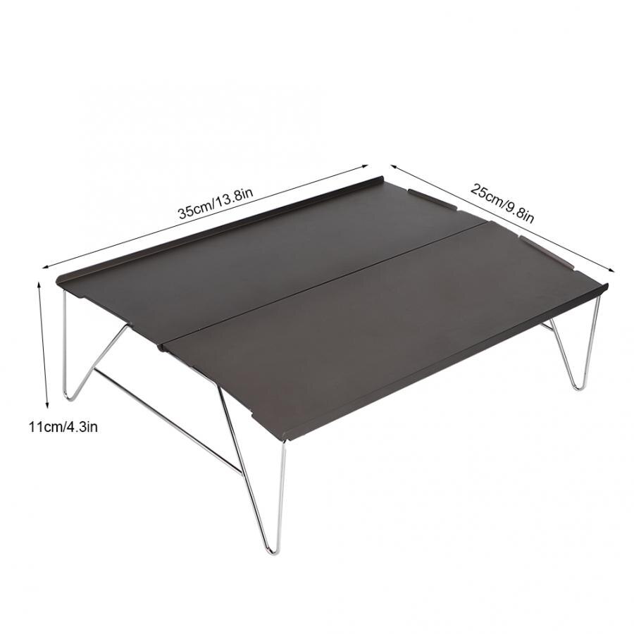 Bærbart sammenklappeligt bord foldebord skrivebord camping udendørs fbbq campingbord picnic foldeborde ultra-let