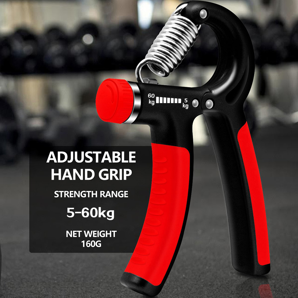 Værd 5-60kg gym fitness håndgreb mænd justerbar finger tung træner styrke til muskel opsving hånd gribetræner