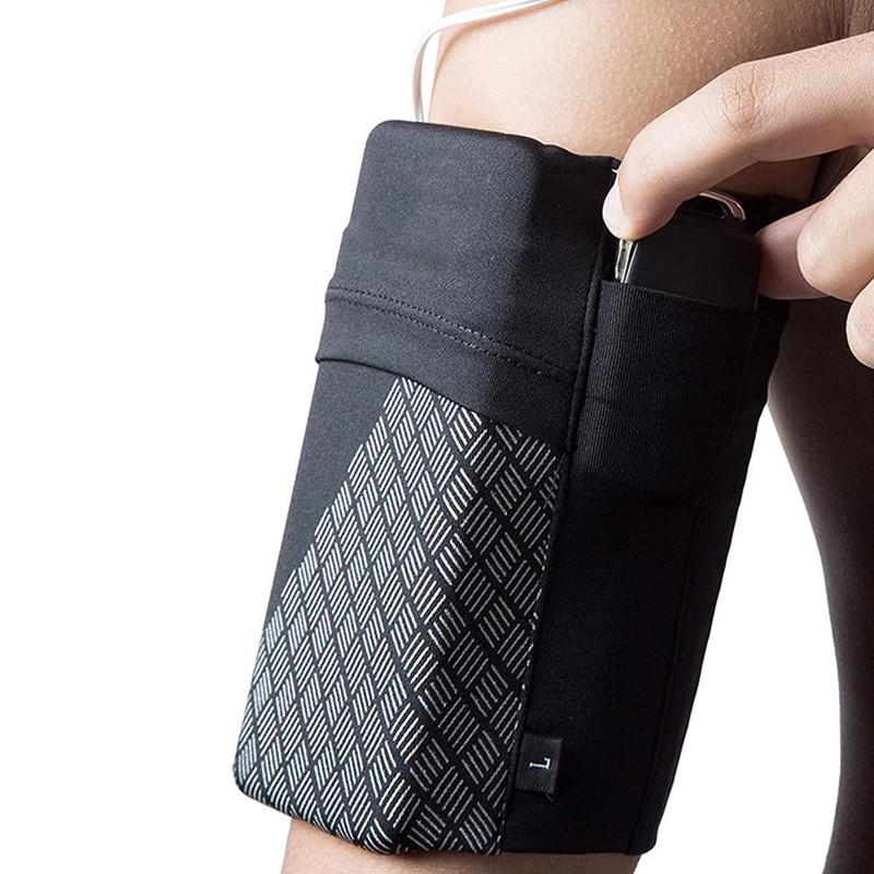 Sports Arm Band Mobile Phone Holder Bag Running Jogging Armband Exercise H5B5