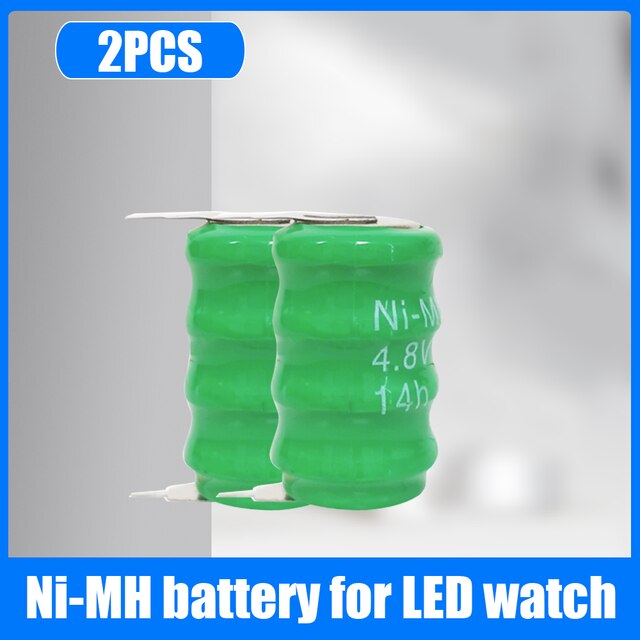 4.8V 80MAH Ni-MH Ni MH Rechargeable Battery With Solder Pins For Power Torch Computer Motherboard Camera Toys Clock Button Cell: 2PCS