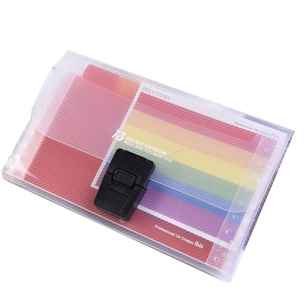 13 Pockets Expanding File Folder A6 Document Holder Papers Classify Office Filing Box Self Standing Briefcase Organizer: style 2