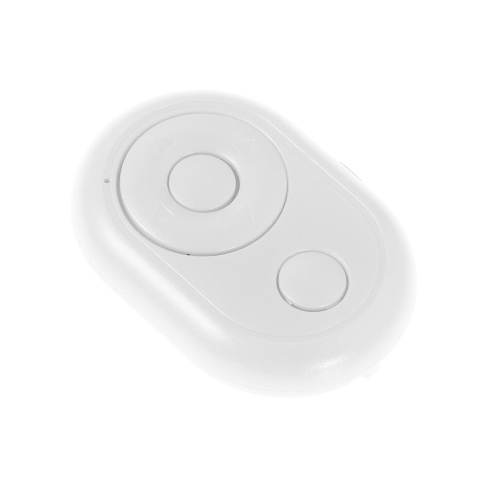 Camera Release Mini Button Wireless Remote Controller Bluetooth Shutter Control Selfie Stick For iPhone Android Samsung: white