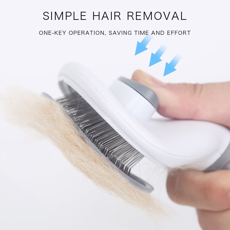 Honden Haar Remover Borstel Huisdier Kat Grooming Brush Automatische Hond Kammen Huisdier Vlooien Kam Hond Vergieten Kam Kat Levert